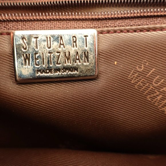 Tweed Bag Shoulder Hobo Handwoven Purse Chain Strap  Red STUART‎ WEITZMAN SPAIN - Picture 5 of 16